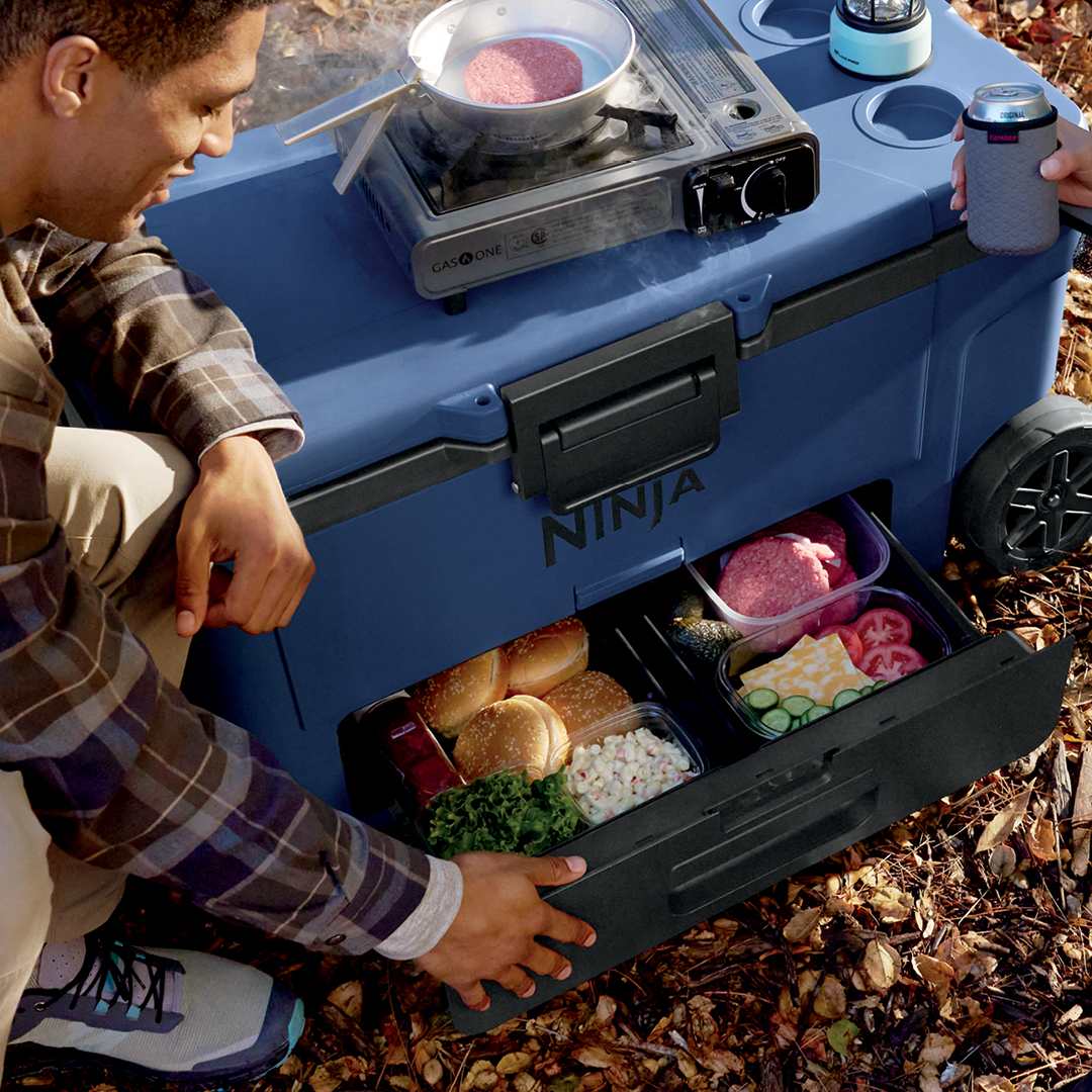 Slate Gray Ninja FrostVault™ 65 QT Chest Cooler With Wheels